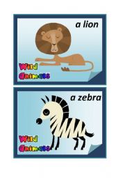 Wild Animals - Flashcards