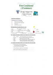 English worksheet: First conditional