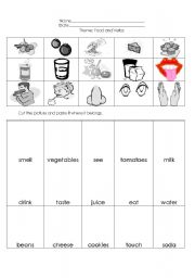 English Worksheet: Food 