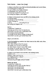 English worksheet: song Lemon tree