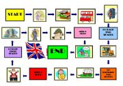 English Worksheet: board game