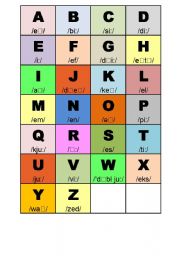 English Worksheet: English Alphabet