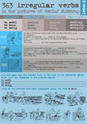 English Worksheet: 363 Irregular verbs in the pictures of Herluf Bidstrup