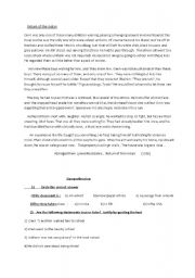 English worksheet: Return of the Indian