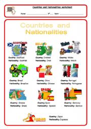 Countries and Nationalities 1