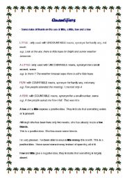 English Worksheet: Quantifiers