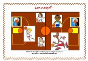 English Worksheet: Lets play basketball