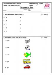 English worksheet: diag.   test