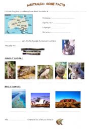 English Worksheet: AUSTRALIA
