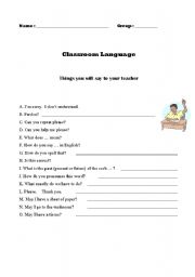 Classroom language