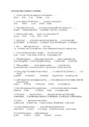 English Worksheet: grammar revision