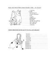 English Worksheet: describing characters