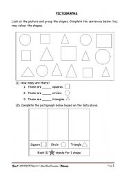 English worksheet: Pictographs