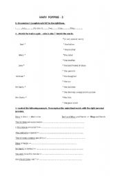 Mary Poppins Worksheet n 3