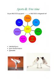 English Worksheet: Sports mind map