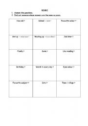 English Worksheet: Meeting people