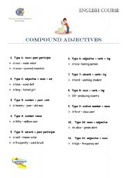 English Worksheet: compound adjectives