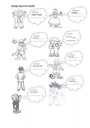 English Worksheet: Countries