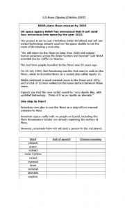 English worksheet: Newspaper Article Reading