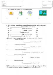 English worksheet: general revision