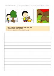 English Worksheet: writing practice-stray dog