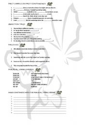 English worksheet: Grammar review