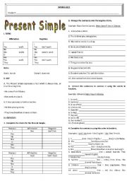 English Worksheet: Present Simple