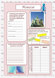 English Worksheet: Moscow