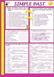 English Worksheet: SIMPLE PAST