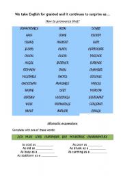 English worksheet: Surprising English