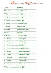 English Worksheet: A ....Of