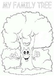 English Worksheet: My family tree