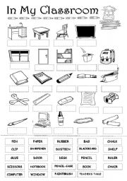 English Worksheet: In my classroom