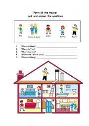 Parts of the House: look and answer the questions