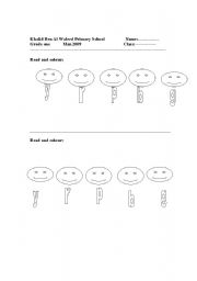 English Worksheet: colours