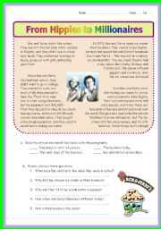 English Worksheet: Ben & Jerry