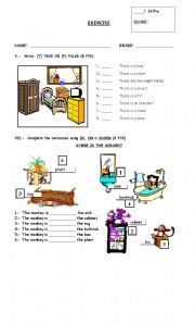 PREPOSITIONS AND FURNITURE