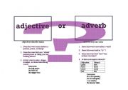 English Worksheet: Adjective or adverb