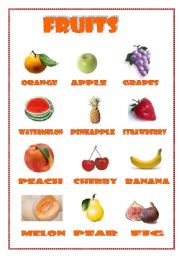fruits (vocabulary)