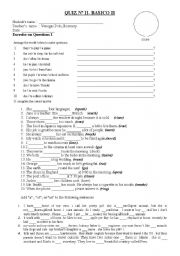 English Worksheet: QUIZ ABOUT SIMPLE PRESENT