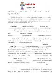 English worksheet: Brazilian Life