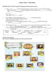 English Worksheet: Modern Family (TV Series)