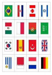 Matching Game, Country Flags