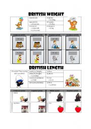 British weight and length