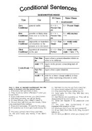 English Worksheet: Conditional Sentences.