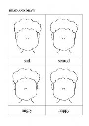 English Worksheet: Read and Draw