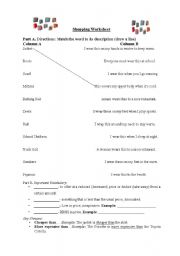English Worksheet: Shopping Worksheet