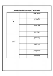 English worksheet: English Worksheet