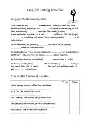English Worksheet: Daily Routines - Present Simple