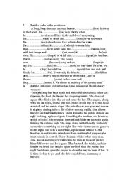 English Worksheet: Past tense